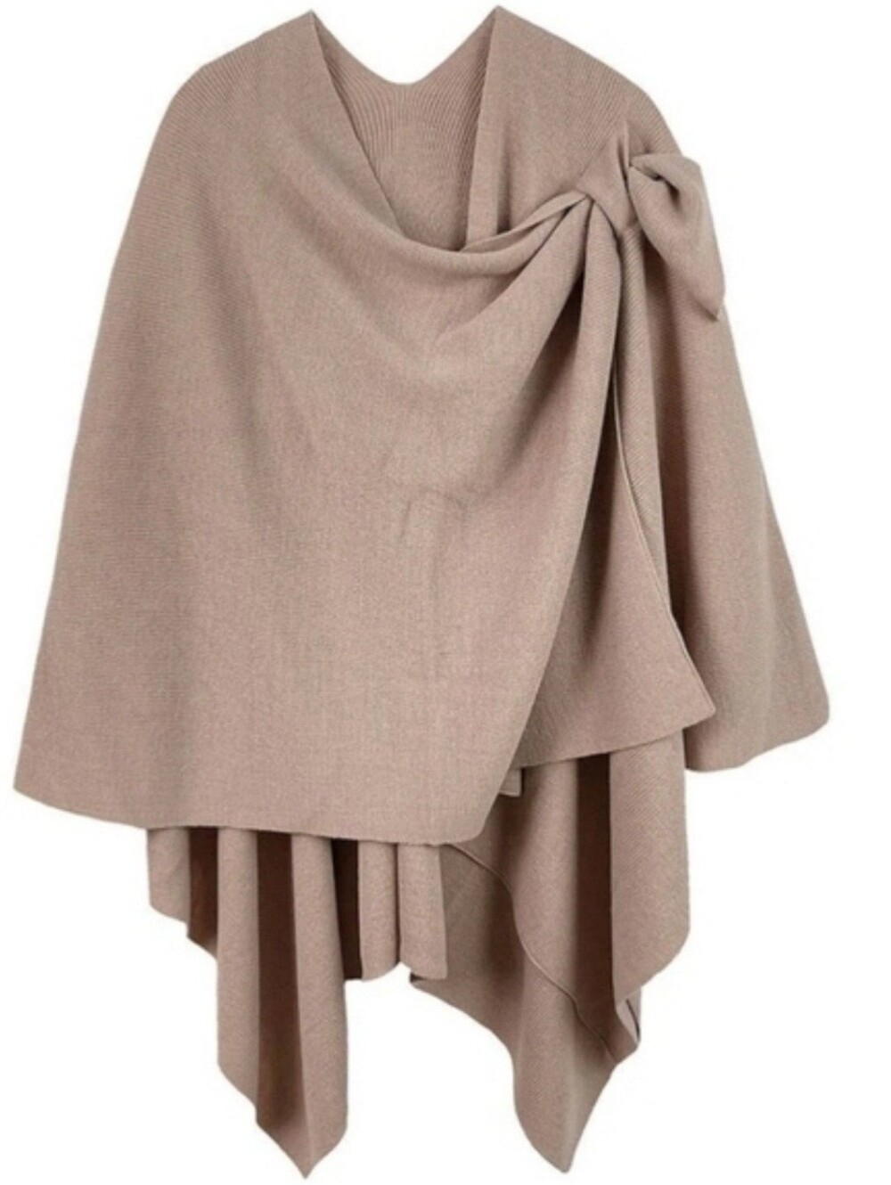Ruana Wrap with Strap - Taupe
